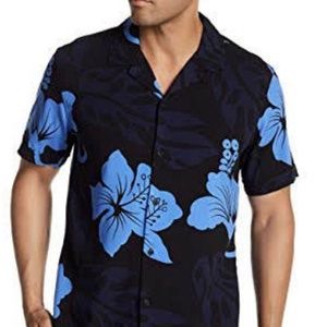 Toscano Tropical Print Button-Down